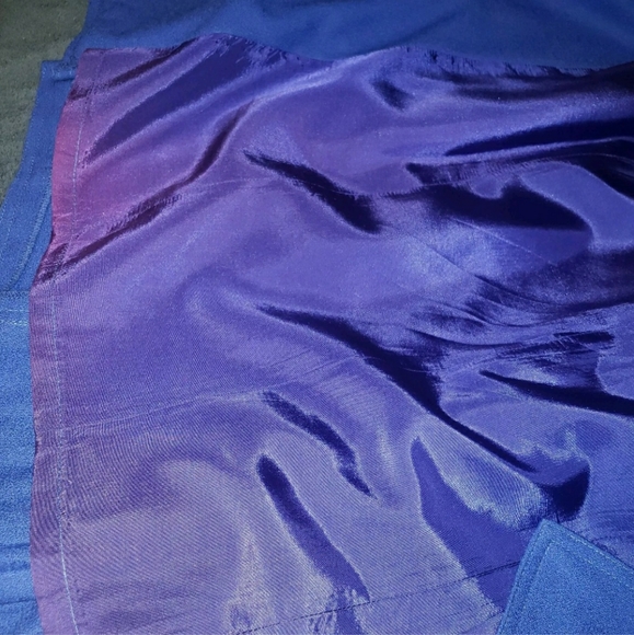 Lipton's Canada CA06161 VTG  Blue Dress Size 6 Pleated Back Chain Should… - Picture 10 of 10